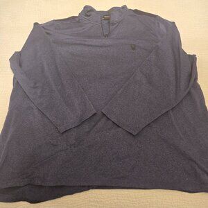 Spyder Shirt, 3XL, Navy Blue, Quarter Zip